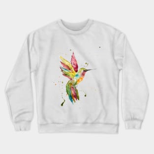 Watercolor Hummingbird Crewneck Sweatshirt